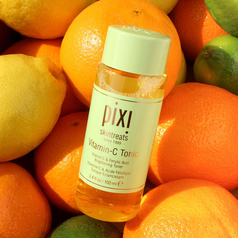 Pixi Vitamin-C Tonic willow-bark image hints at gentle balance and mild exfoliation.