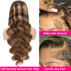 Pizazz 180-density body wave wig with glueless cap for full, natural movement.