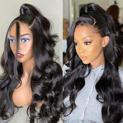 Pizazz 20-inch 13x4 lace-front wig showing invisible lace for seamless blending