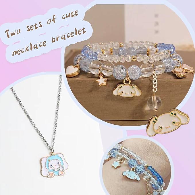 PJKJEUU Kawaii necklace offers a cute focal point for everyday looks.