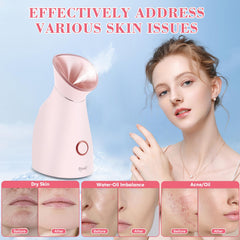 Pjordo face steamer seven skincare tools for a complete treatment