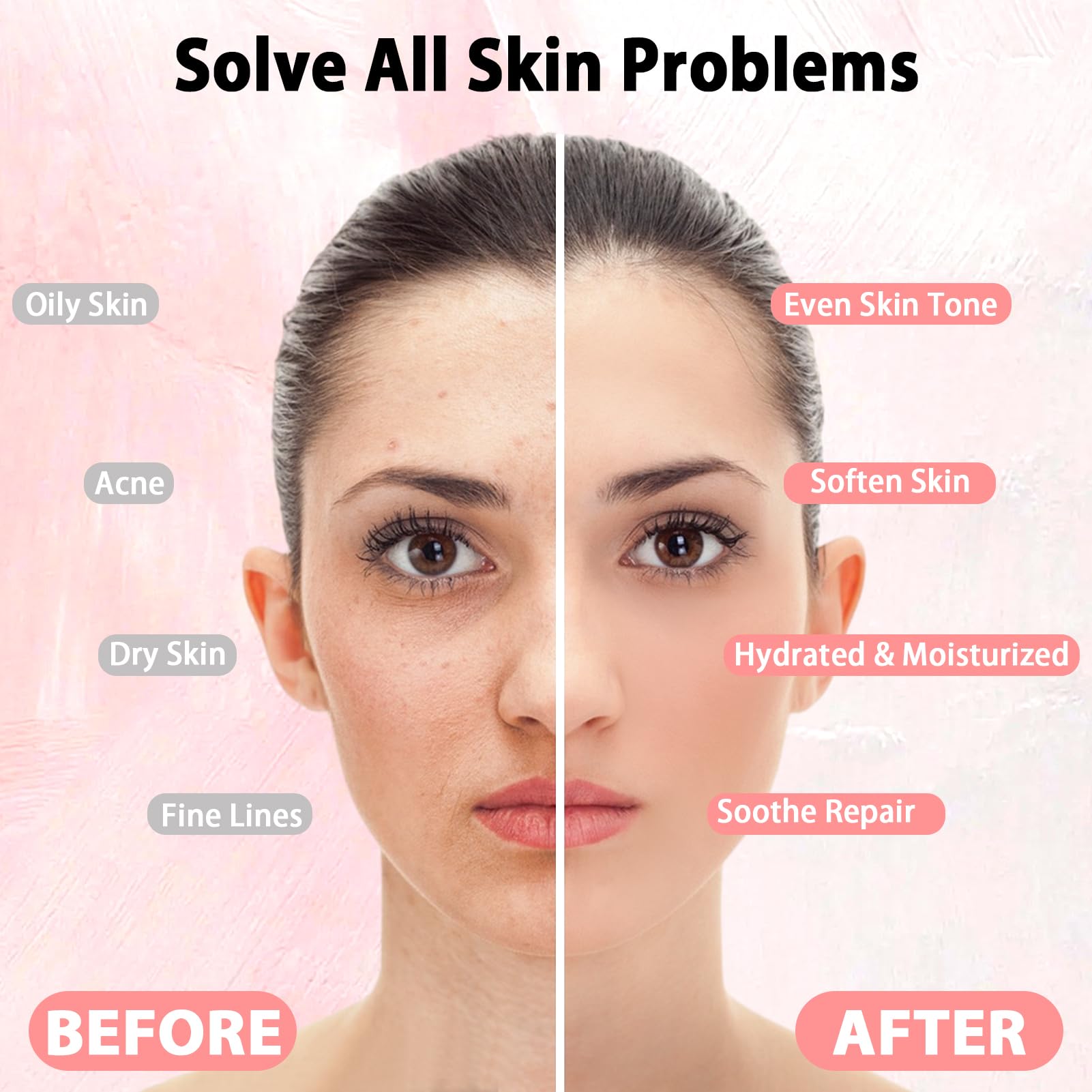 Pjordo jelly mask powder Hyaluronic Acid for deep hydration and smoother pores