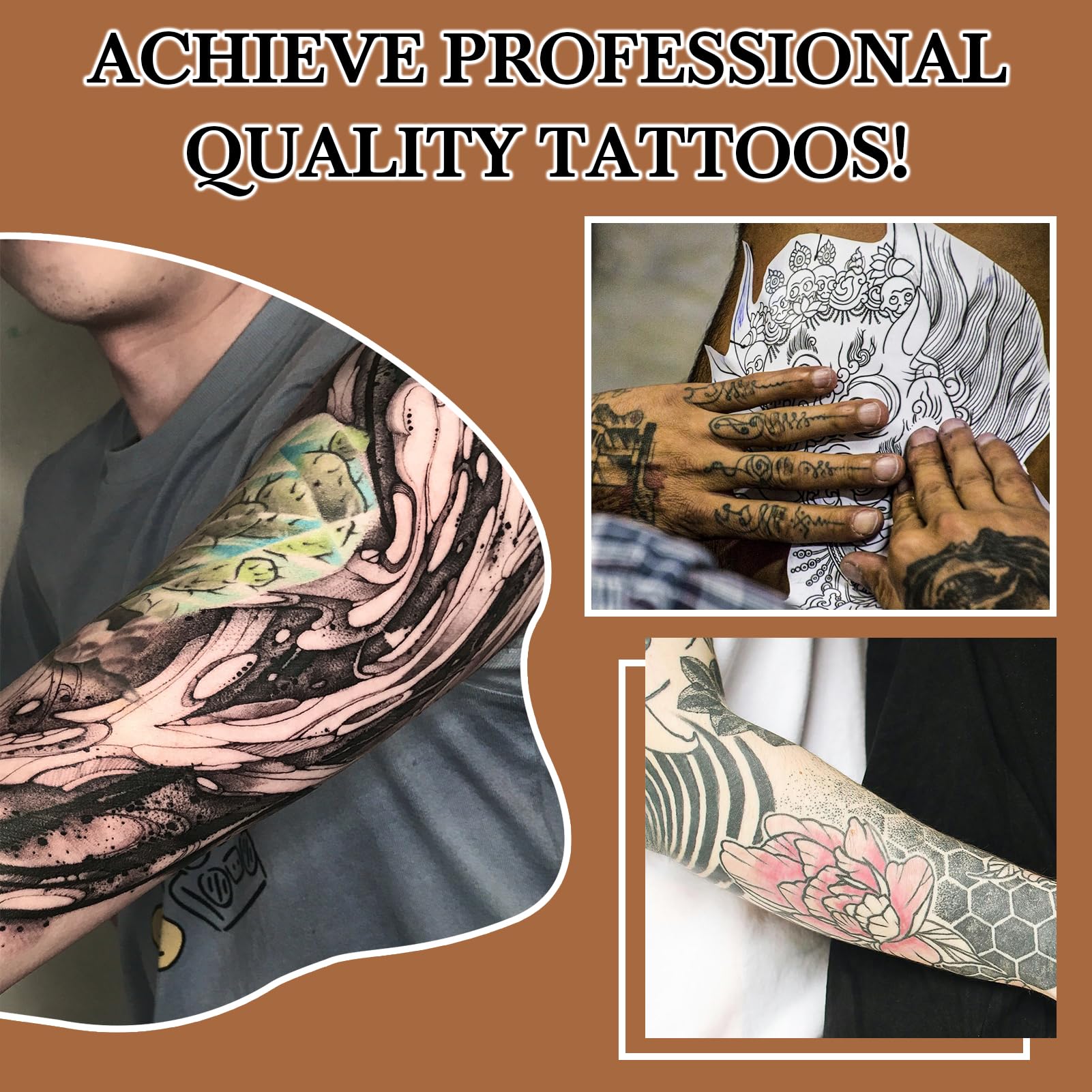 Pjordo tattoo stencil transfer gel studio-session use demonstrates efficient workflow