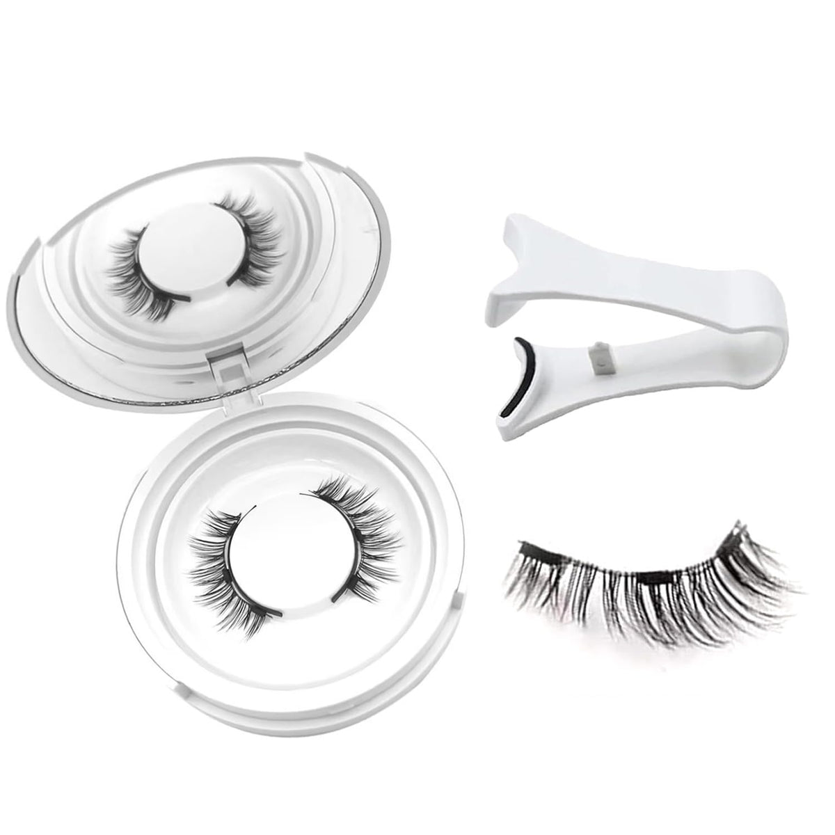 PKsiauya Hunnyfit lashes closeup reveals soft fibers for natural everyday glamour.
