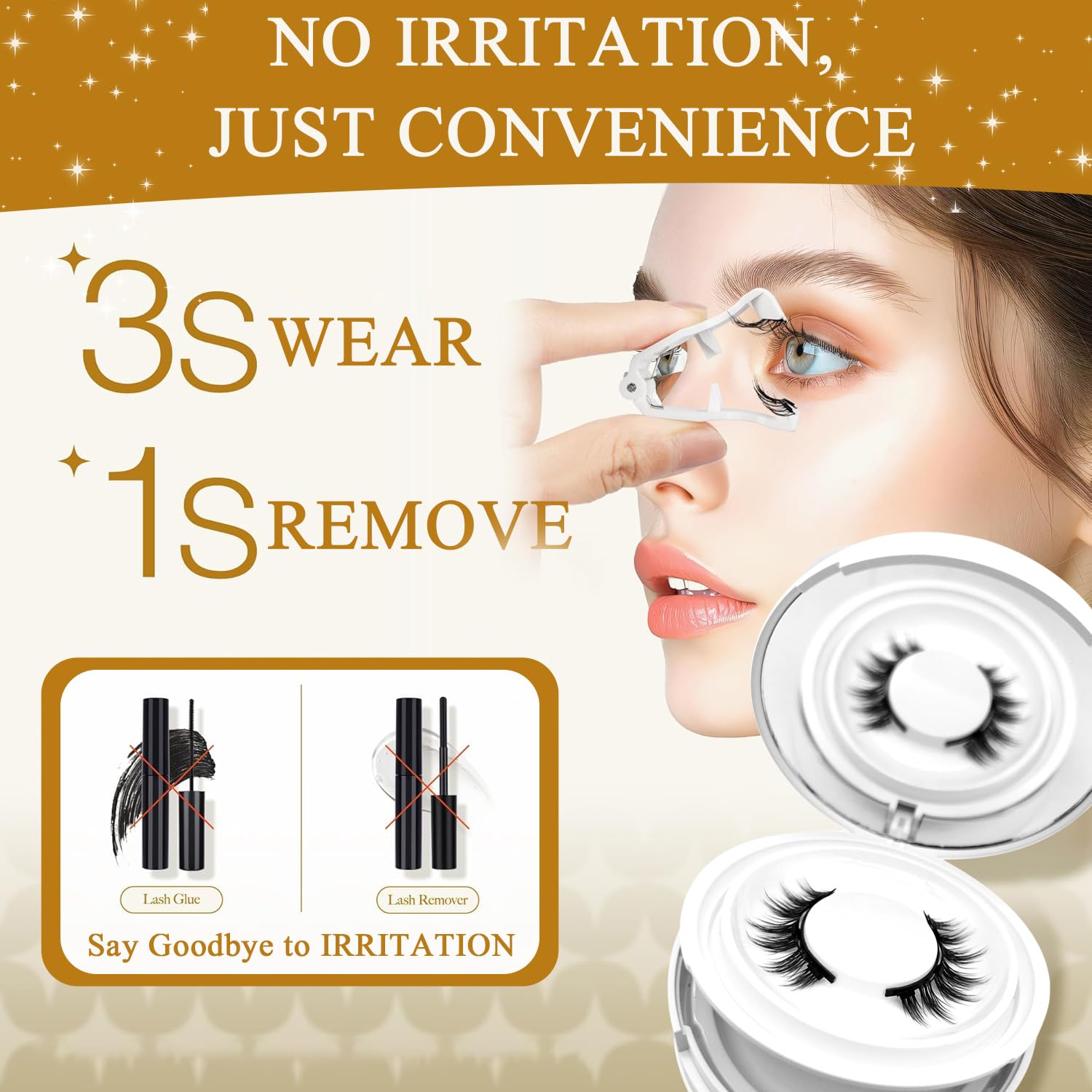 PKsiauya Hunnyfit natural-look lashes blend seamlessly with makeup for subtle enhancement.