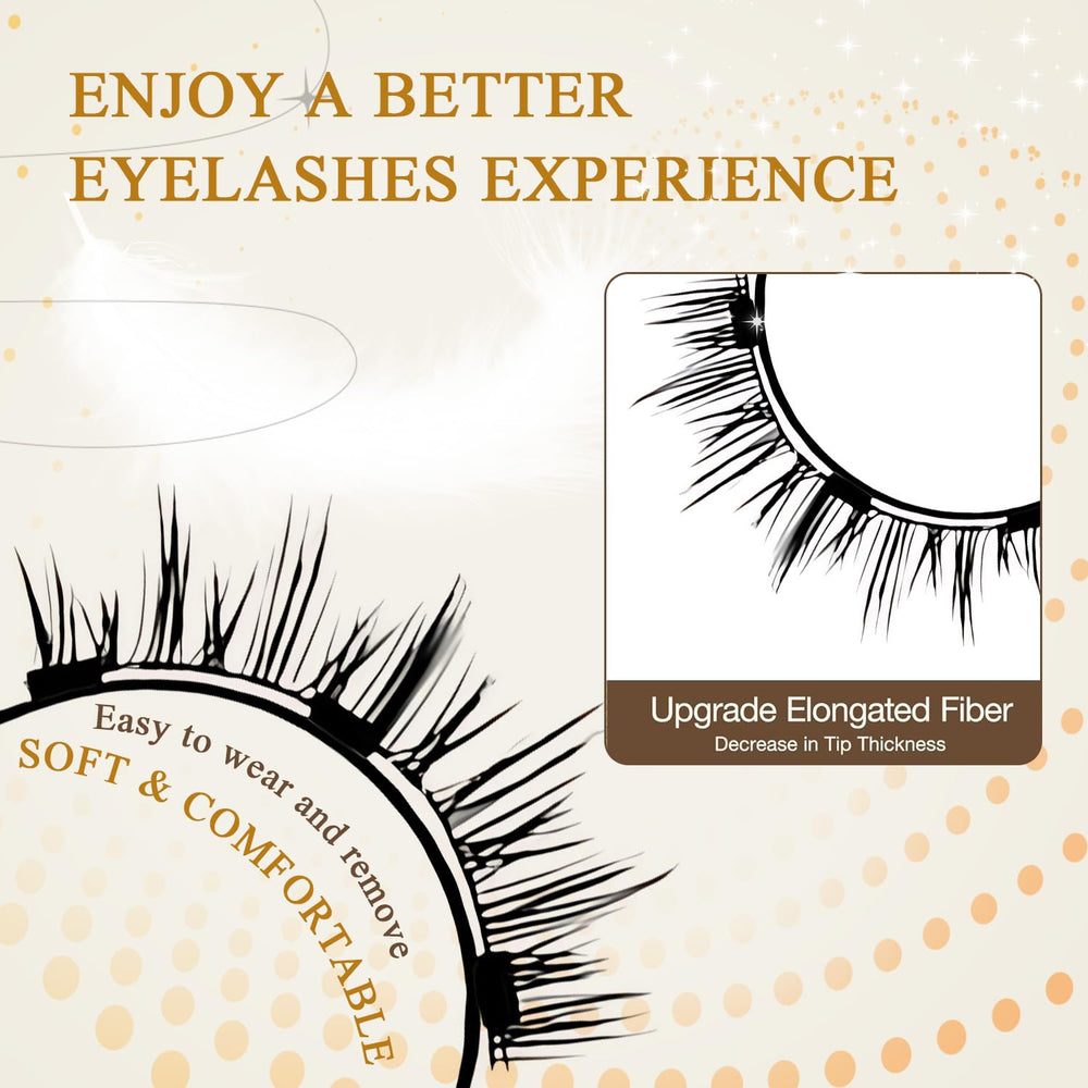 PKsiauya Hunnyfit travel pack highlights compact, reusable lashes on the go.