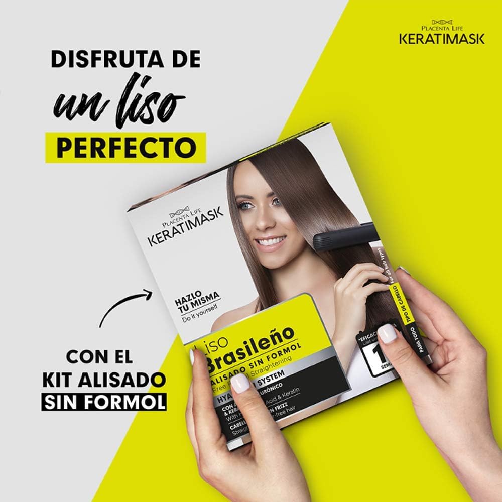 Placenta Life Keratimask formaldehyde-free label emphasizing safety