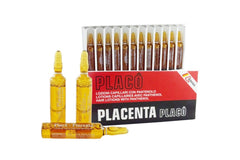 Placenta Placo scalp-balance scene suggests balanced skin and healthier hair appearance.