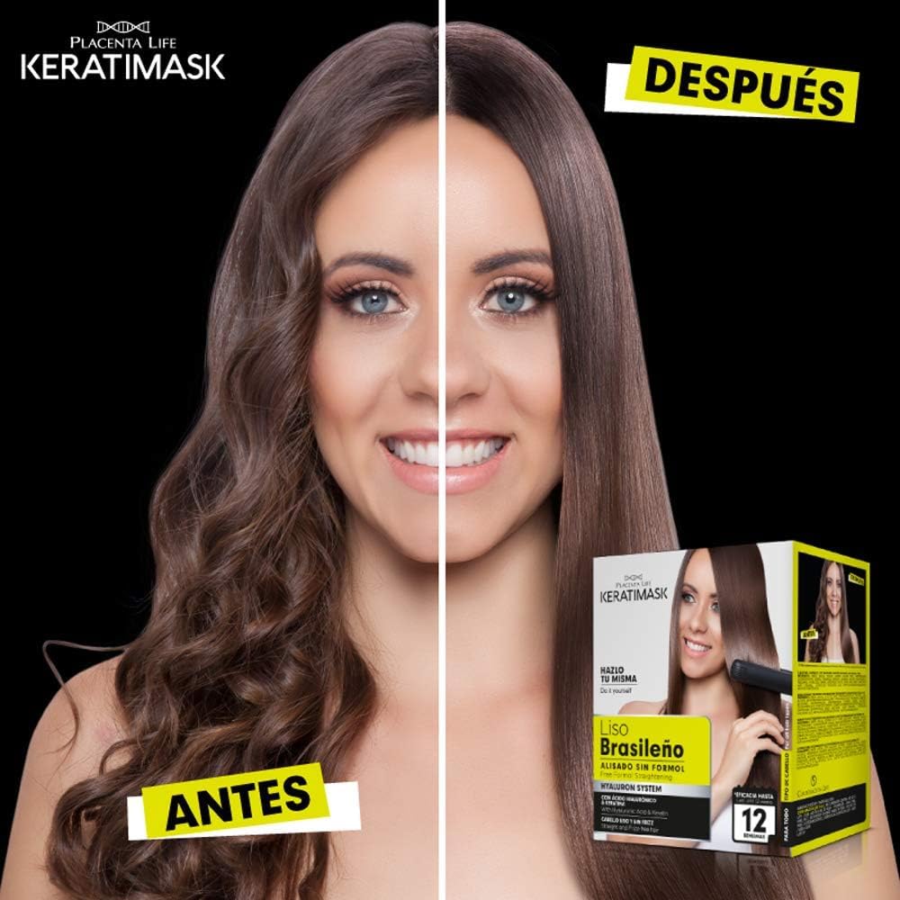PLACENTA LIFE KERATIMASK applicator brush ensures even distribution