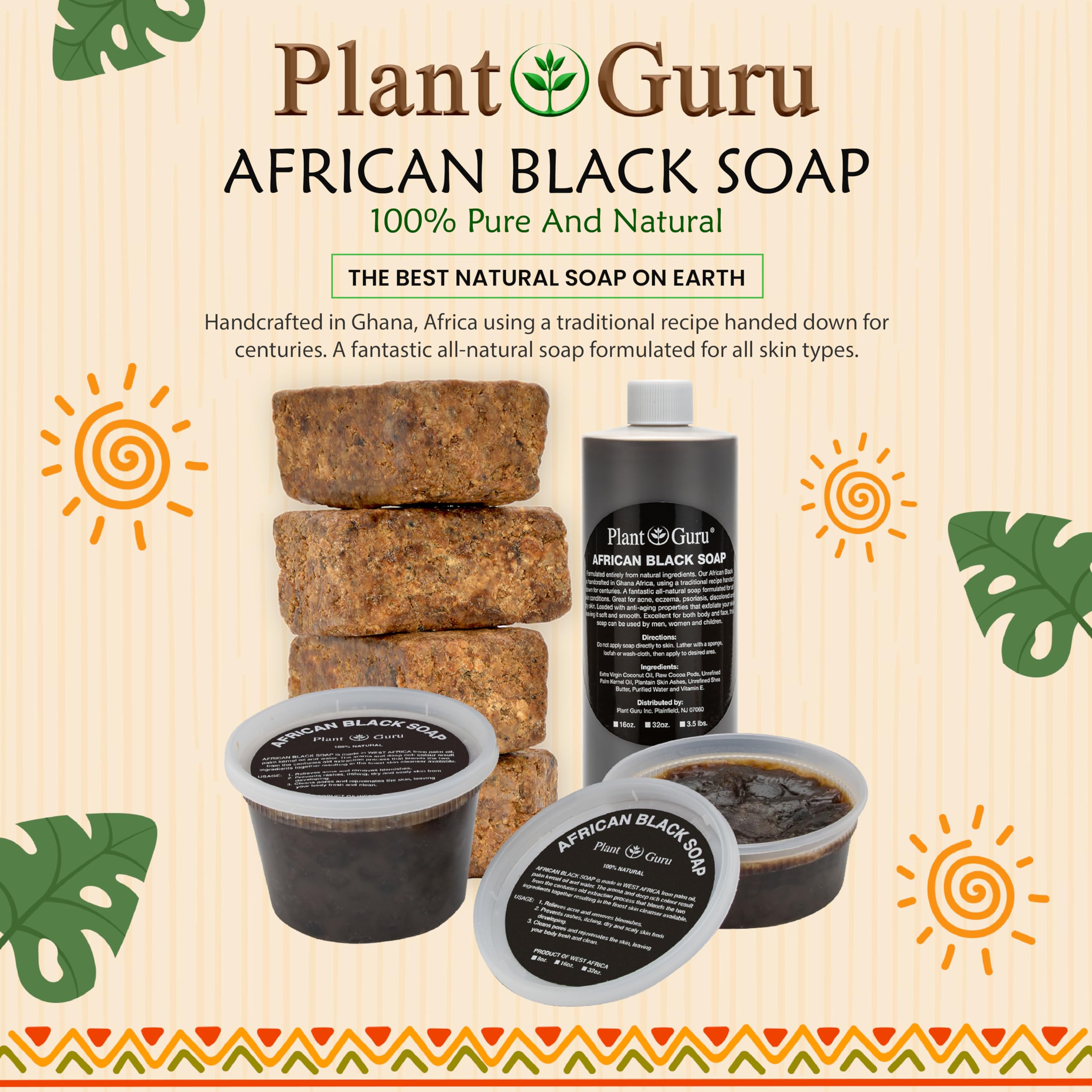 Plant Guru African Black Soap Liquid lather forming on skin