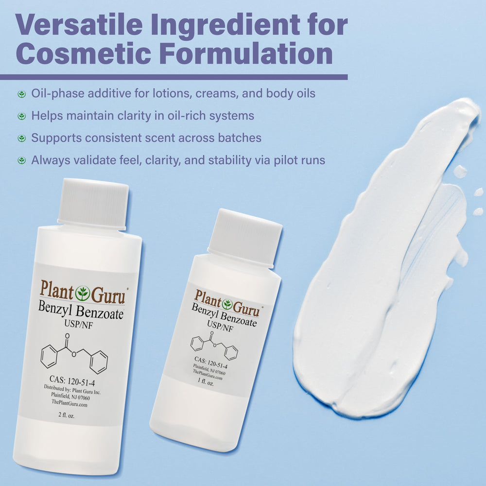 Plant Guru Benzyl Benzoate 16 oz bottle packaging.