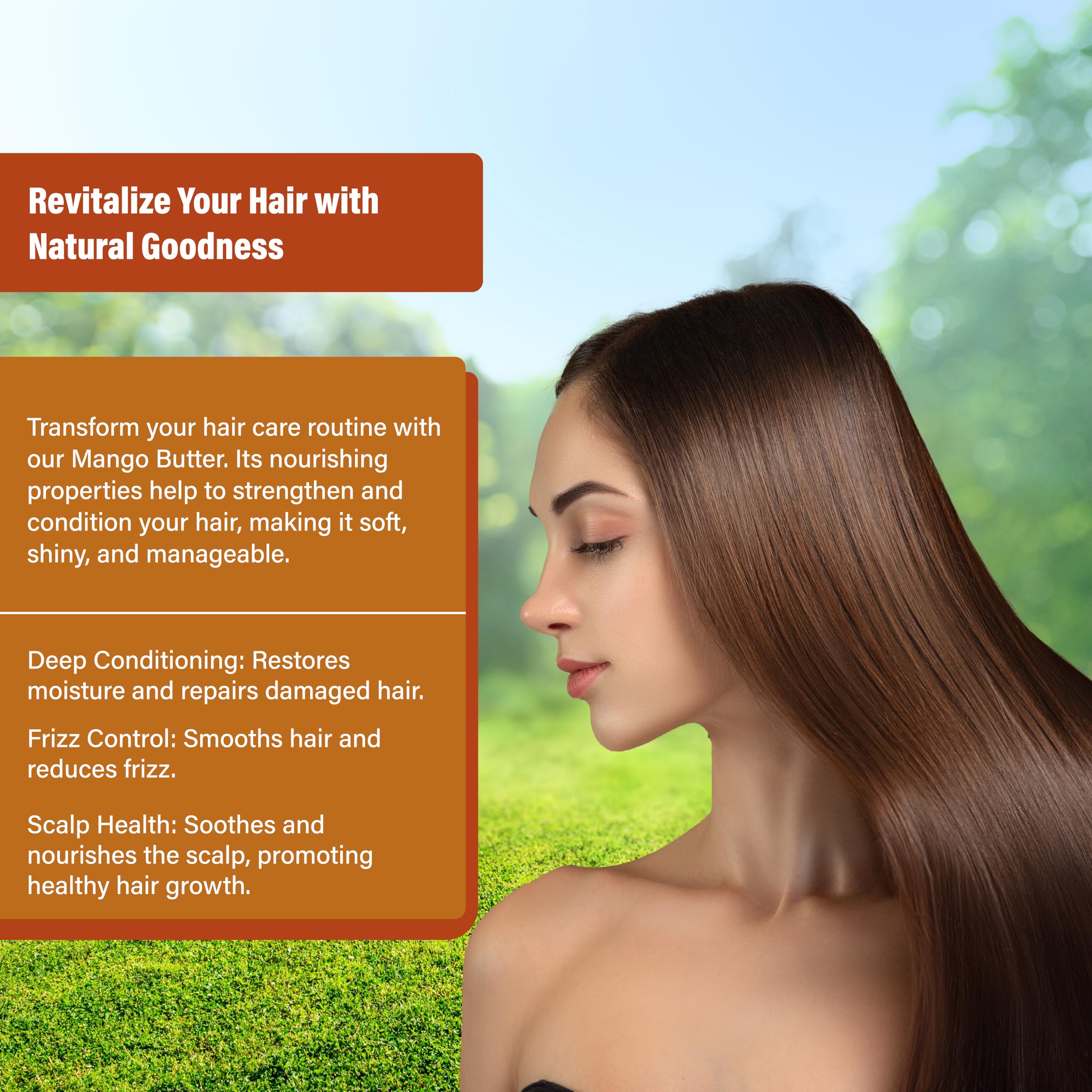 Plant Guru Mango Butter skin application shows soothing, non-greasy moisture for body care.