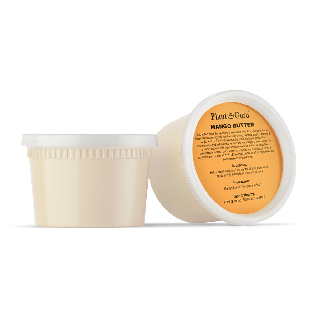 Plant Guru Mango Butter texture closeup reveals creamy, easily absorbed emollient.