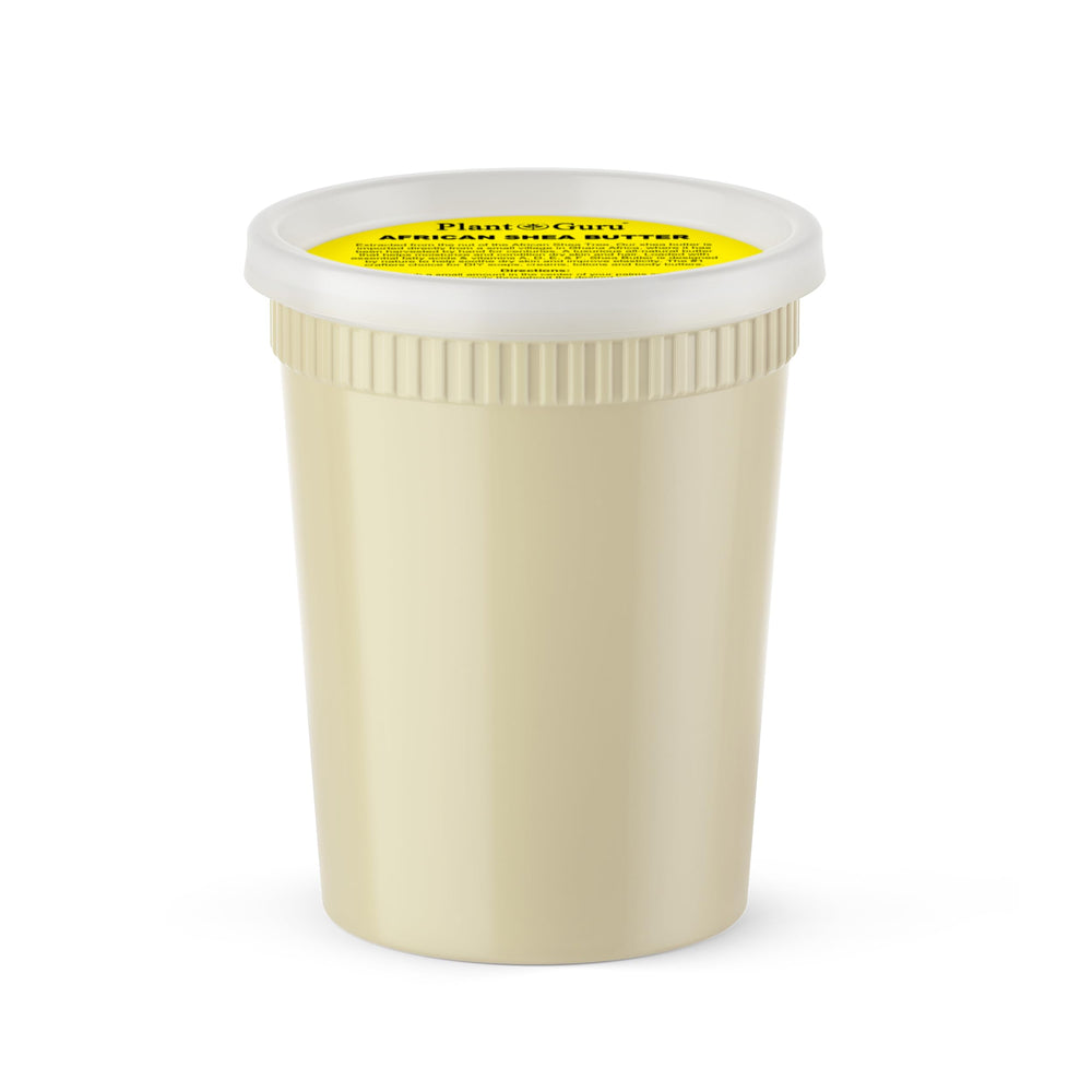 Plant Guru Raw African Shea Butter 32 oz bulk; smooth, rich moisturizer for dry skin.