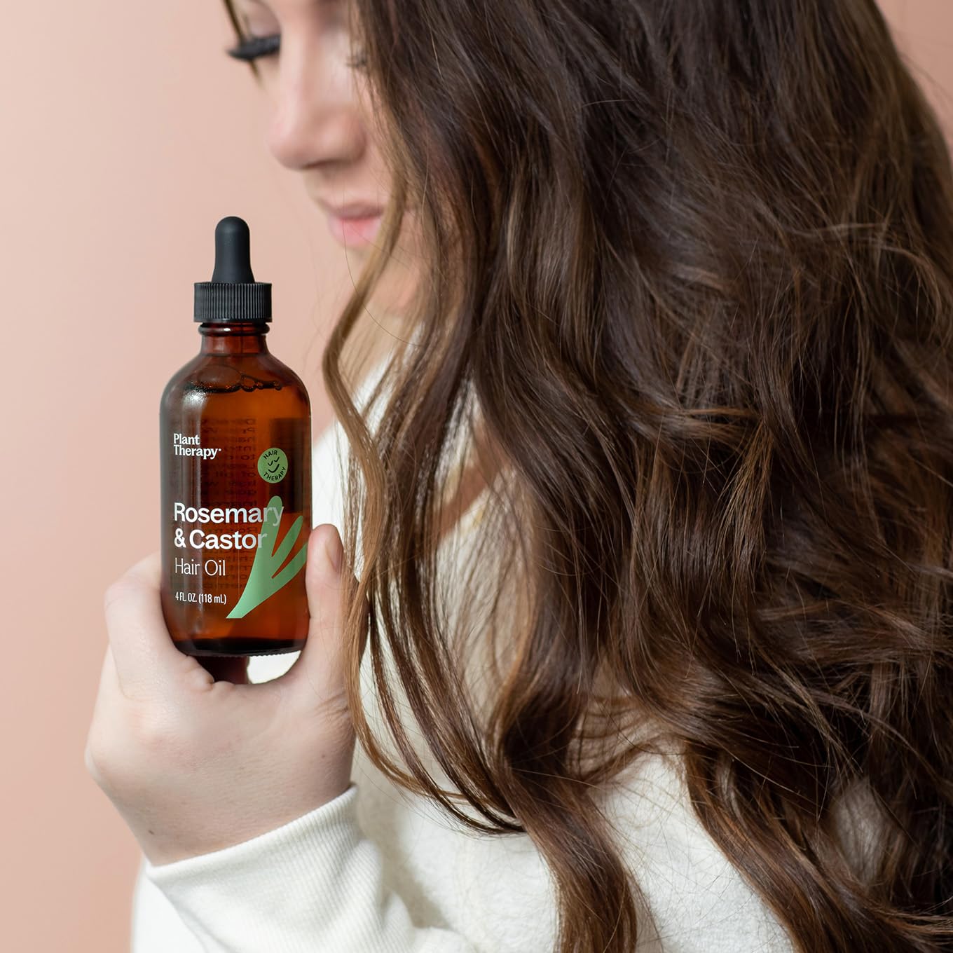 Plant Therapy dropper-bottle-closeup highlights precise application for targeted scalp care.