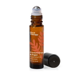 Plant Therapy frankincense-argan-serum-roll-on 10ml bottle for smooth, hydrated skin
