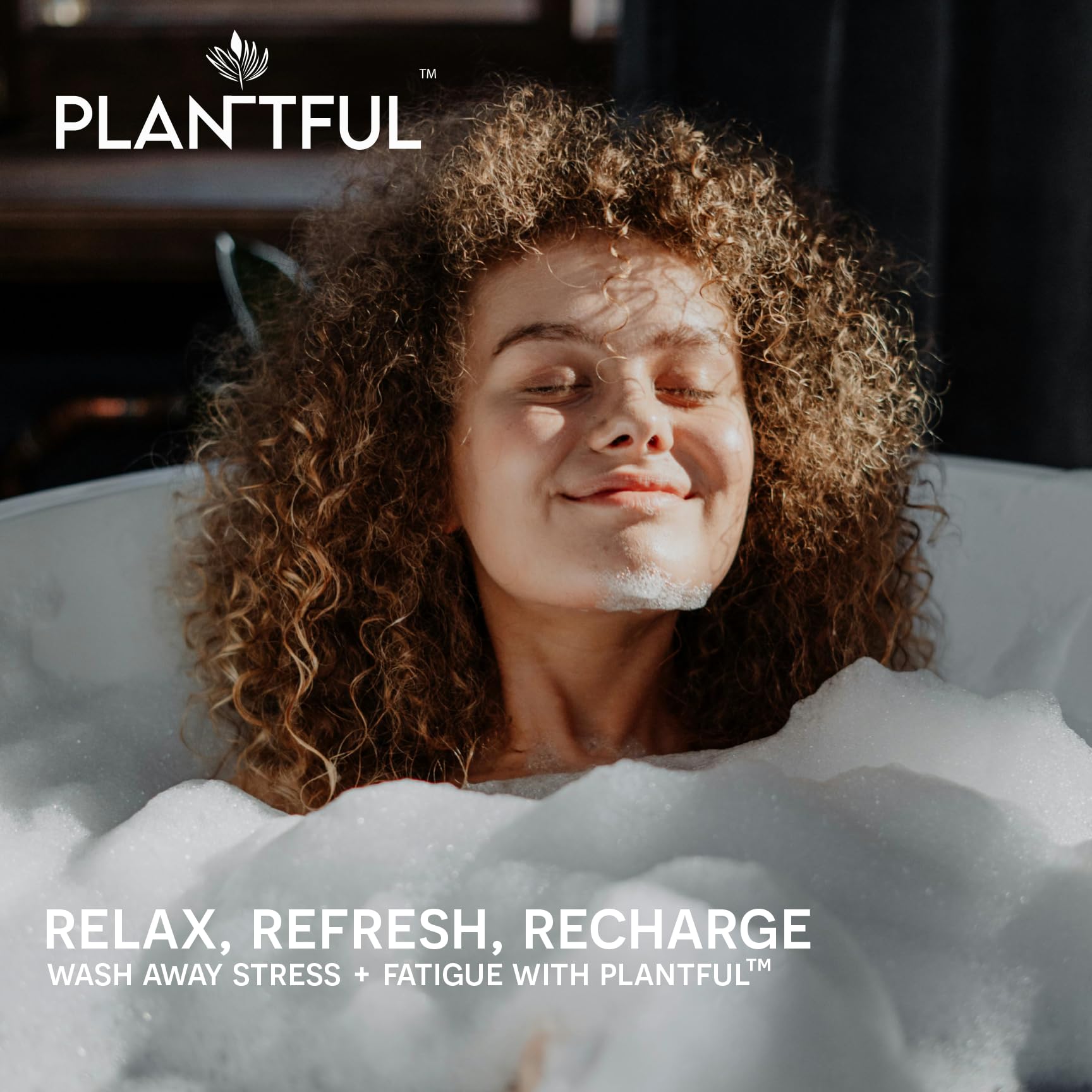 Plantful essential oils drops image highlights aromatic blend cues for relaxation and mood-elevating rituals.