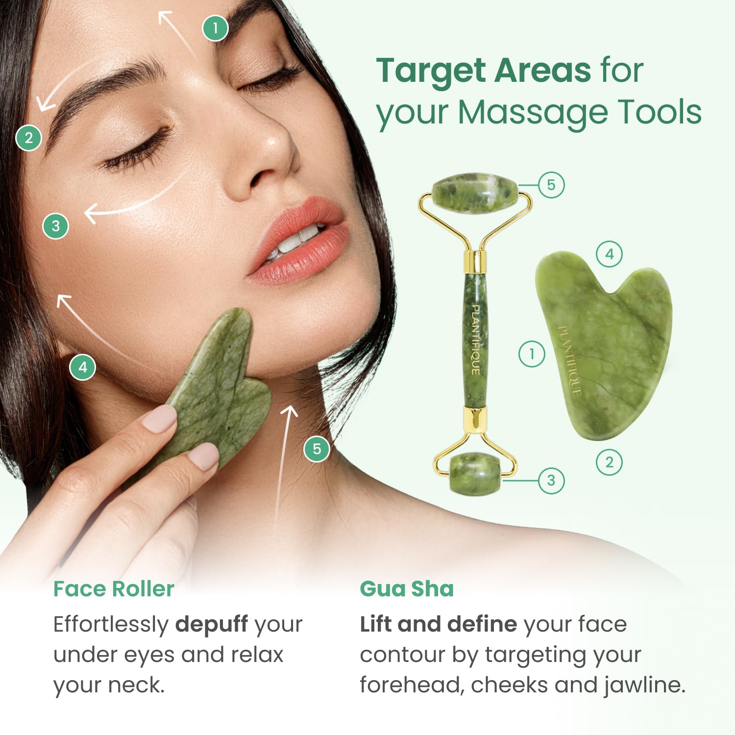 PLANTIFIQUE Authentic Jade Stone Anshan close-up highlighting high-quality jade for balanced energy