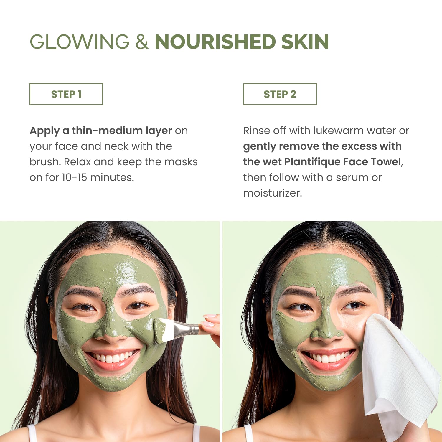 PLANTIFIQUE clay mask calendula detoxifying hydration for calm, comfortable skin