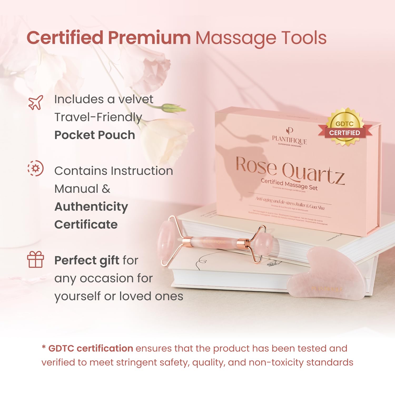 Plantifique guidebook included for easy at-home skincare steps.