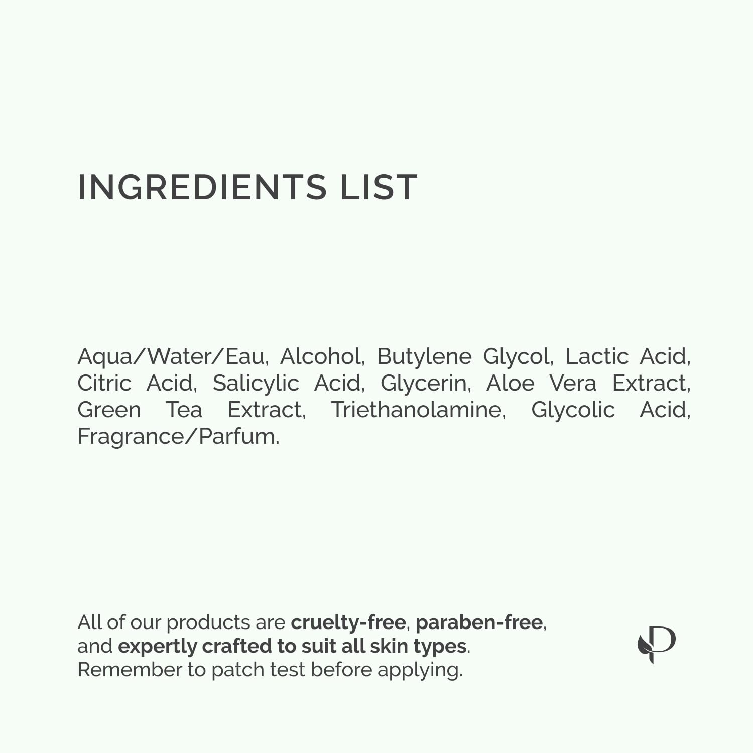 PLANTIFIQUE Foot Peel Mask derma-tested badge close-up.