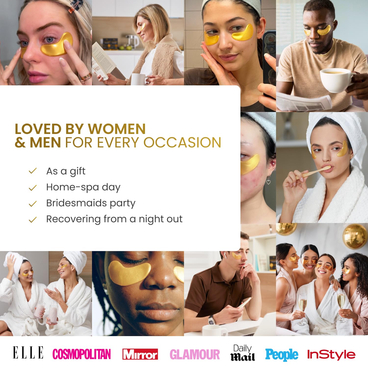 PLANTIFIQUE Gold Eye Patches after-use brighten under-eye area