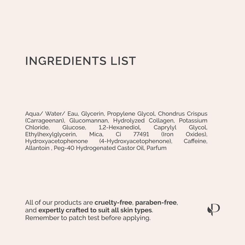 PLANTIFIQUE Gold Eye Patches vegan-clean formula highlighted on ingredients panel