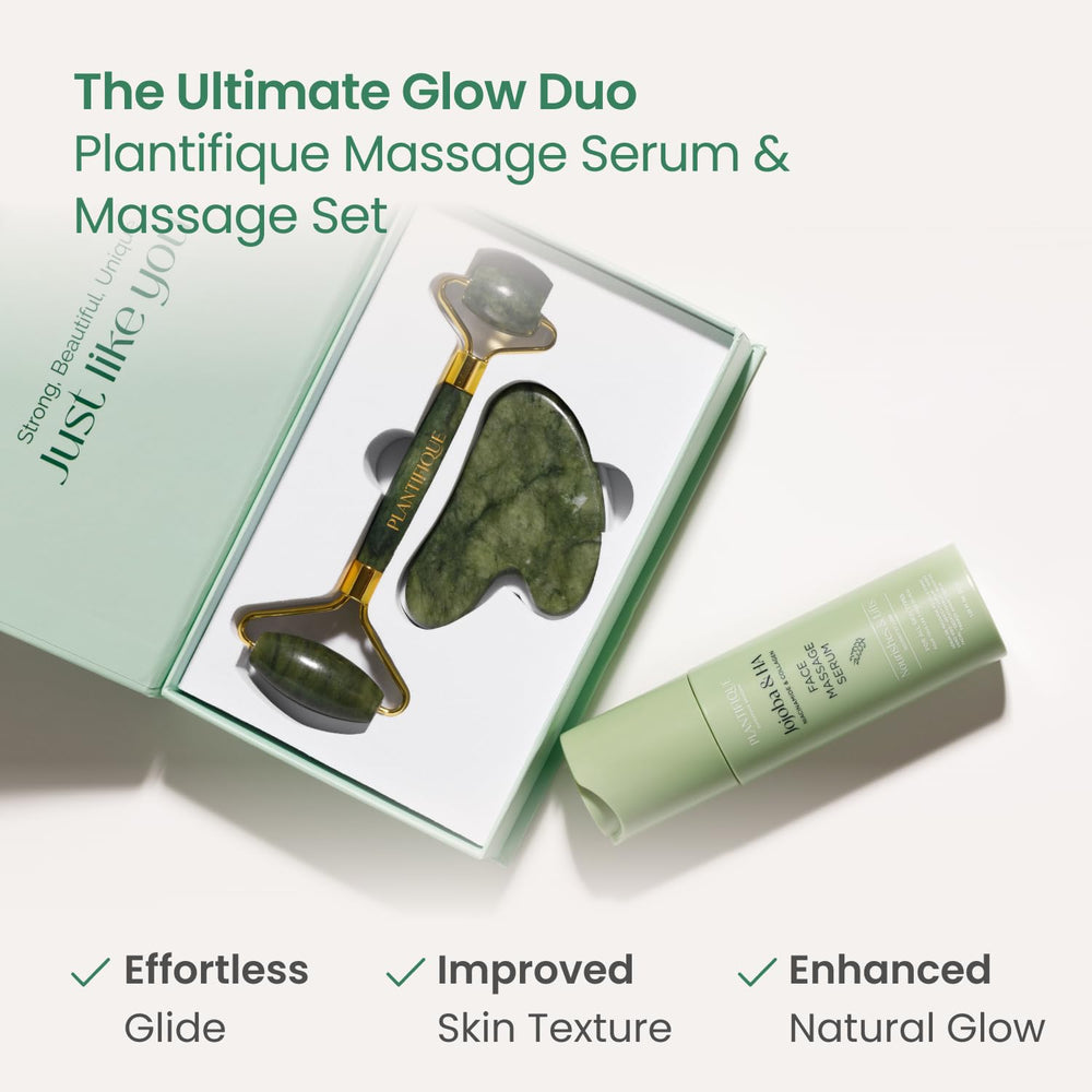Plantifique Gua Sha tool image emphasizing facial sculpting and circulation.