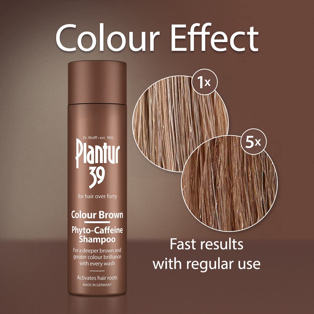 Plantur39 Color Brown shampoo lather close-up with rich foam for cleansing.