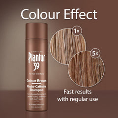 Plantur39 Color Brown shampoo lather close-up with rich foam for cleansing.