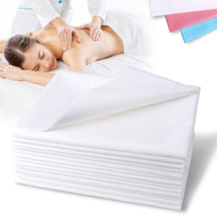 Platonee disposable bed sheets 31x78 pack for quick spa setup