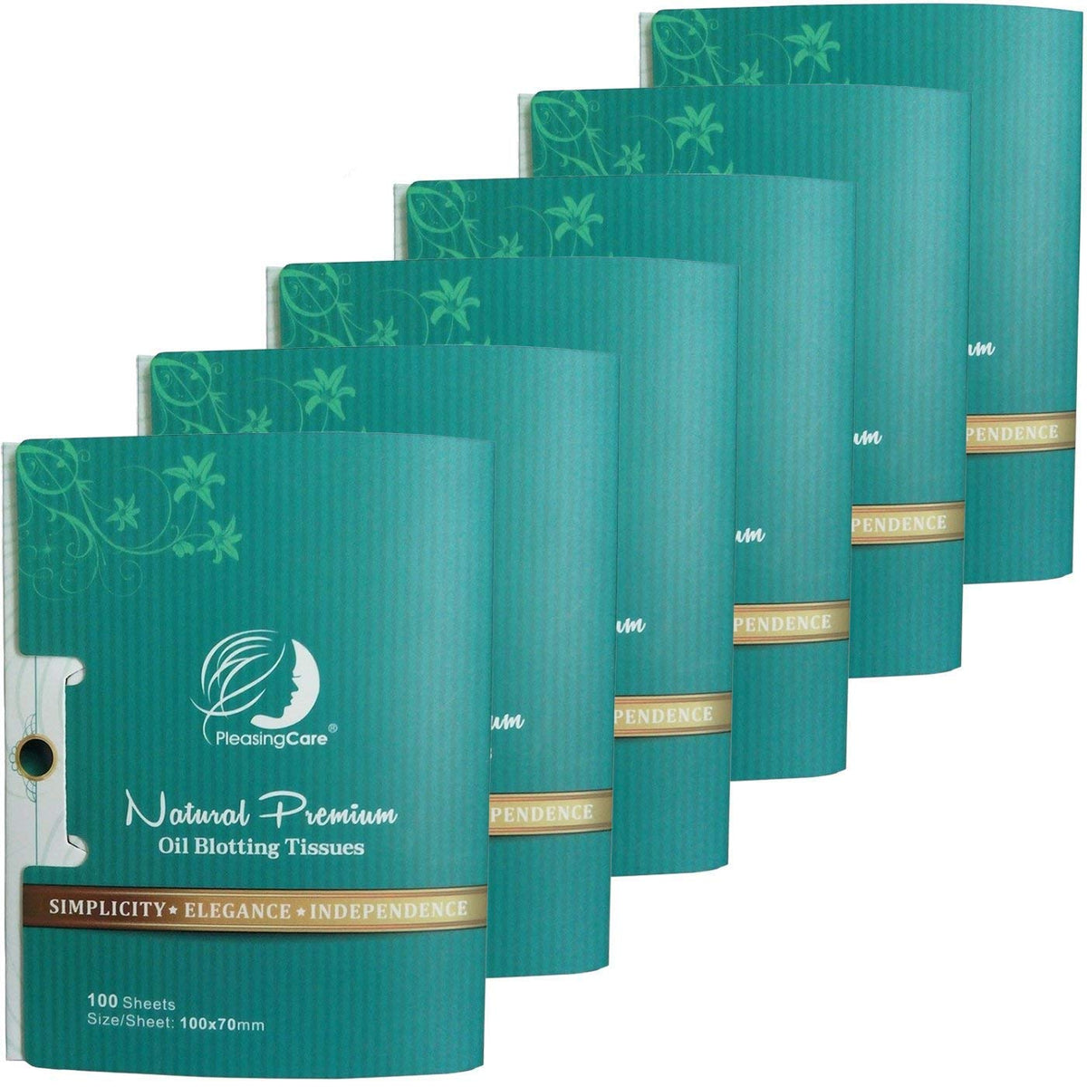 PleasingCare oil-absorbing sheets with easy-dispense design for quick shine control.