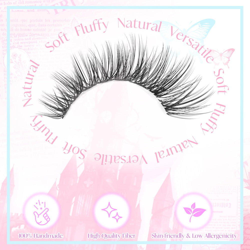 Pleell Fluff Lash Clusters Kit includes lash bond and seal for longevity.
