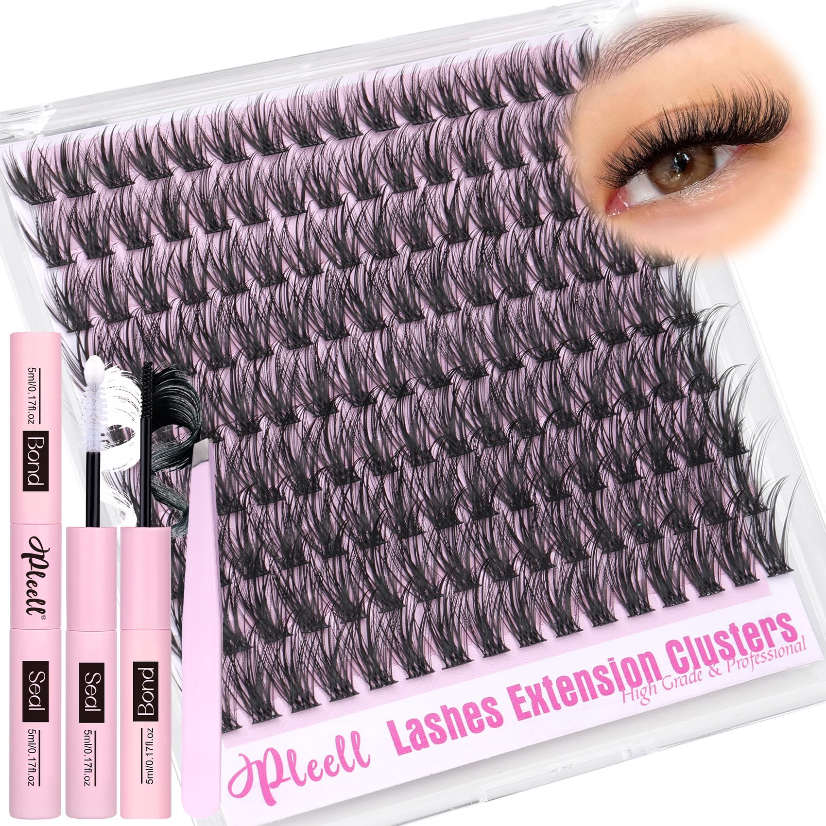 Pleell Fluff Lash Clusters Kit packaging looks premium and ideal as a gift option.