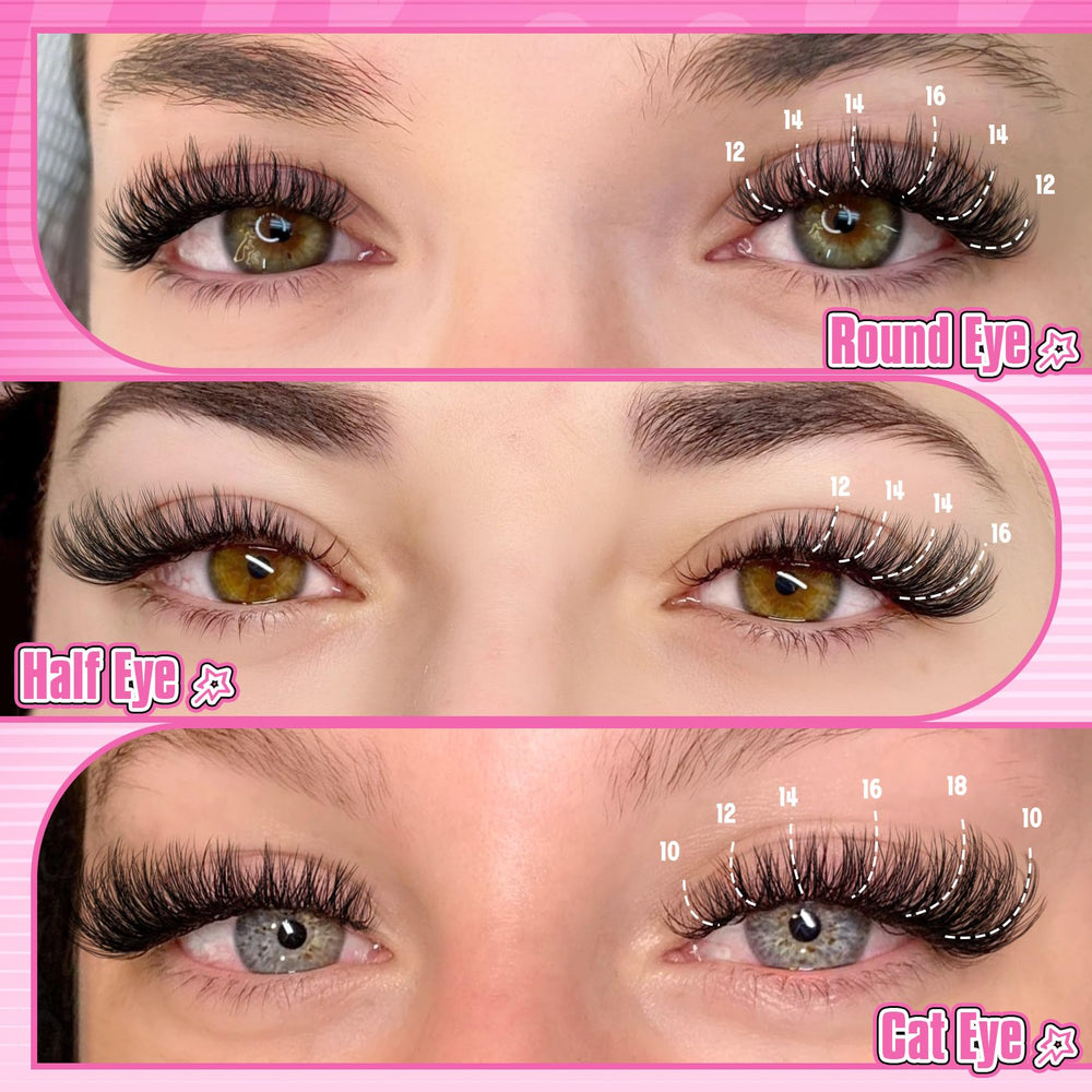 Pleell Fluff Lash Extension Clusters deliver wispy volume for dramatic daily wear