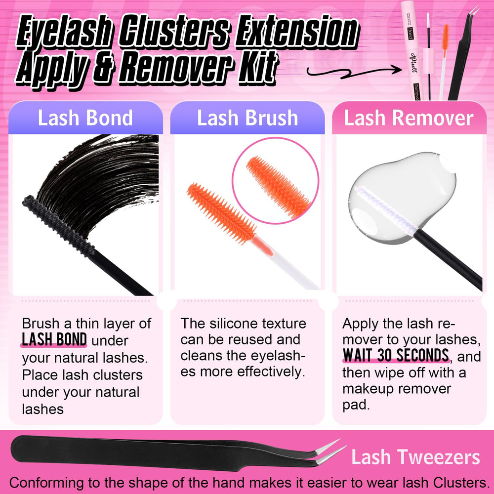 Pleell fluffy wispy effect close-up showcases voluminous clusters for glam daily wear