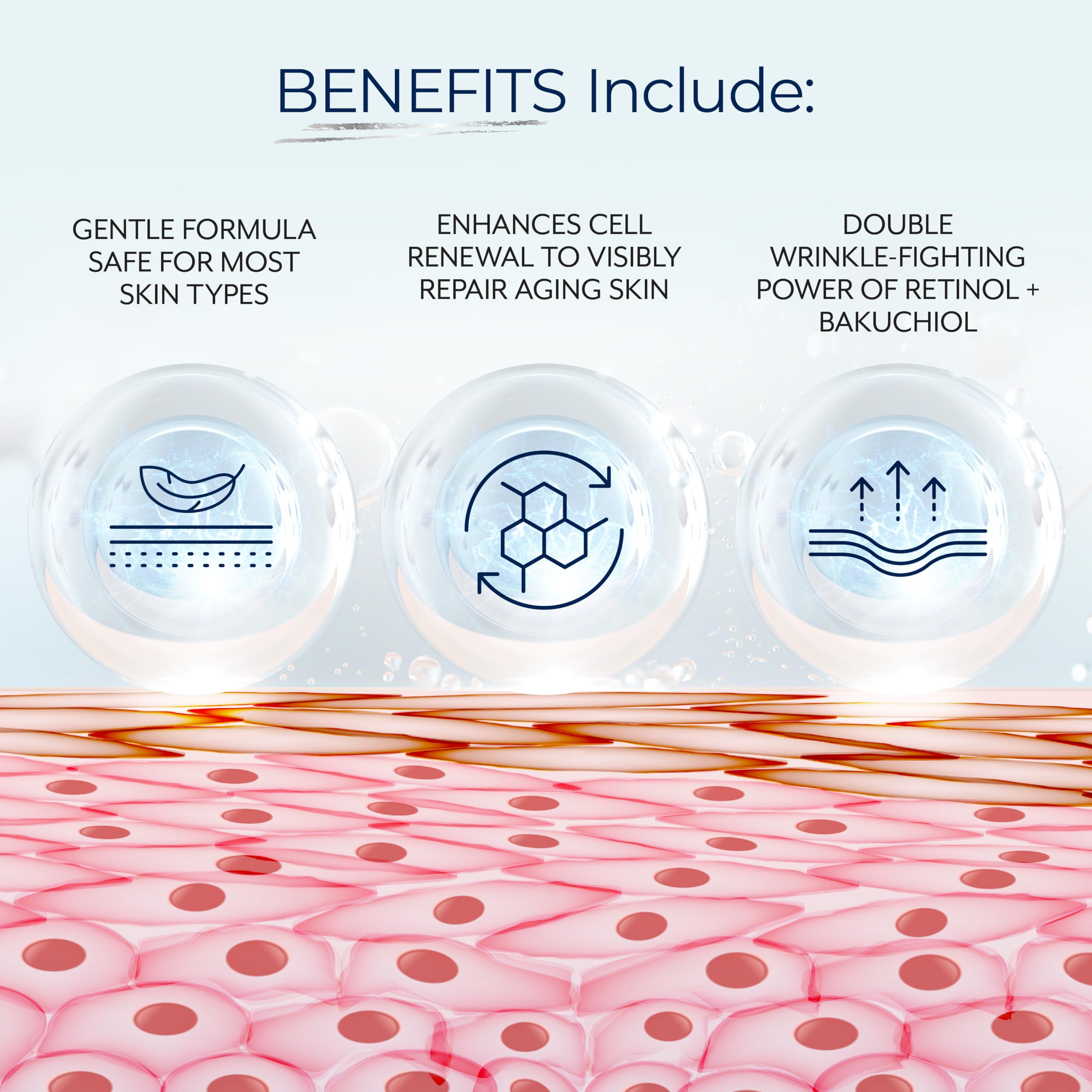 Plexaderm neck cream swatch demonstrates hydrating hyaluronic acid benefit.