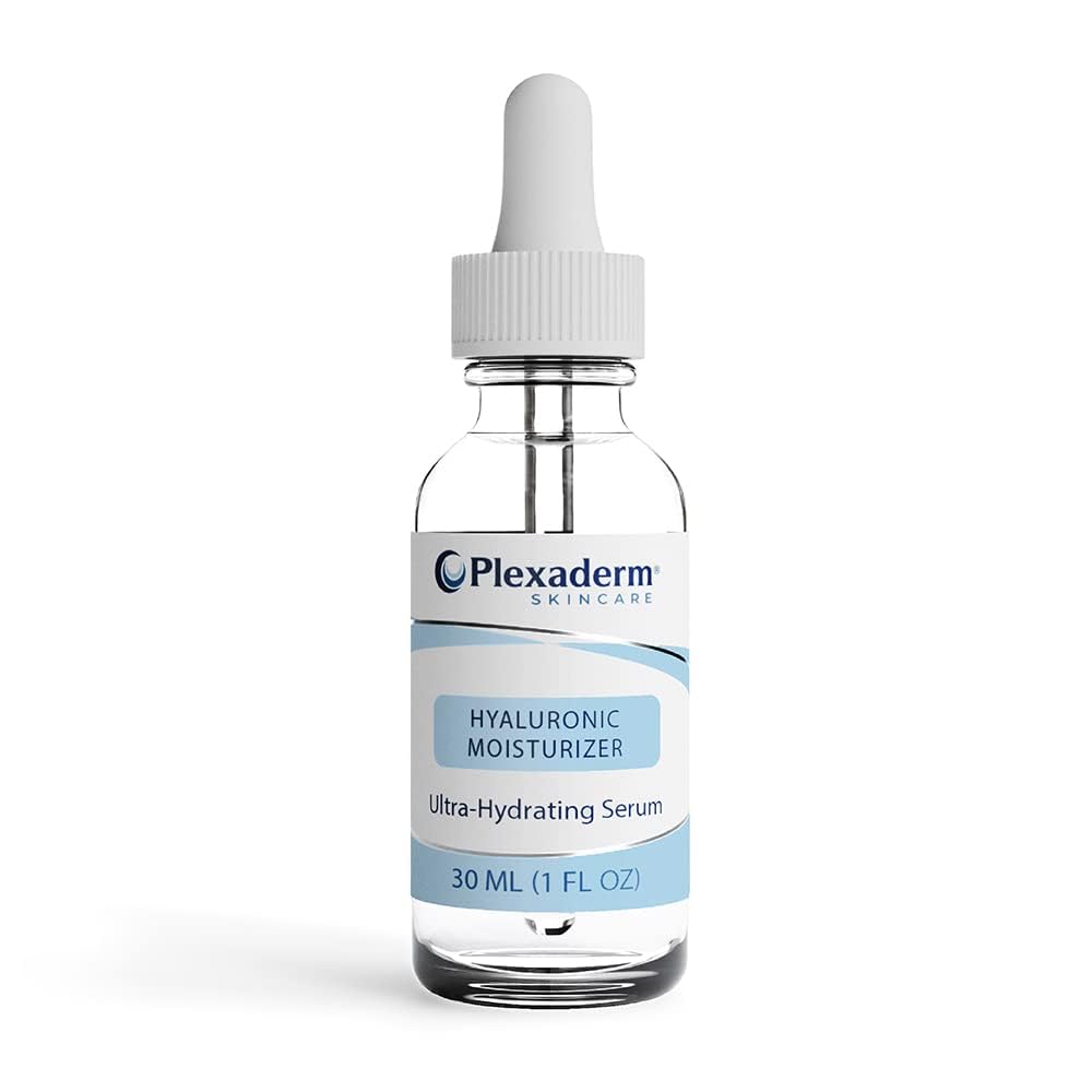 Plexaderm Hyaluronic Moisturizer packaging showcasing daily hydration for smoother skin