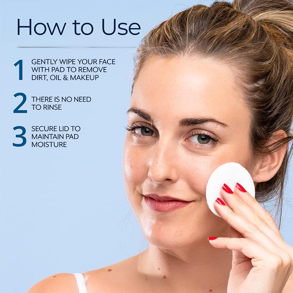 Plexaderm Reset Pads leave skin hydrated after use.