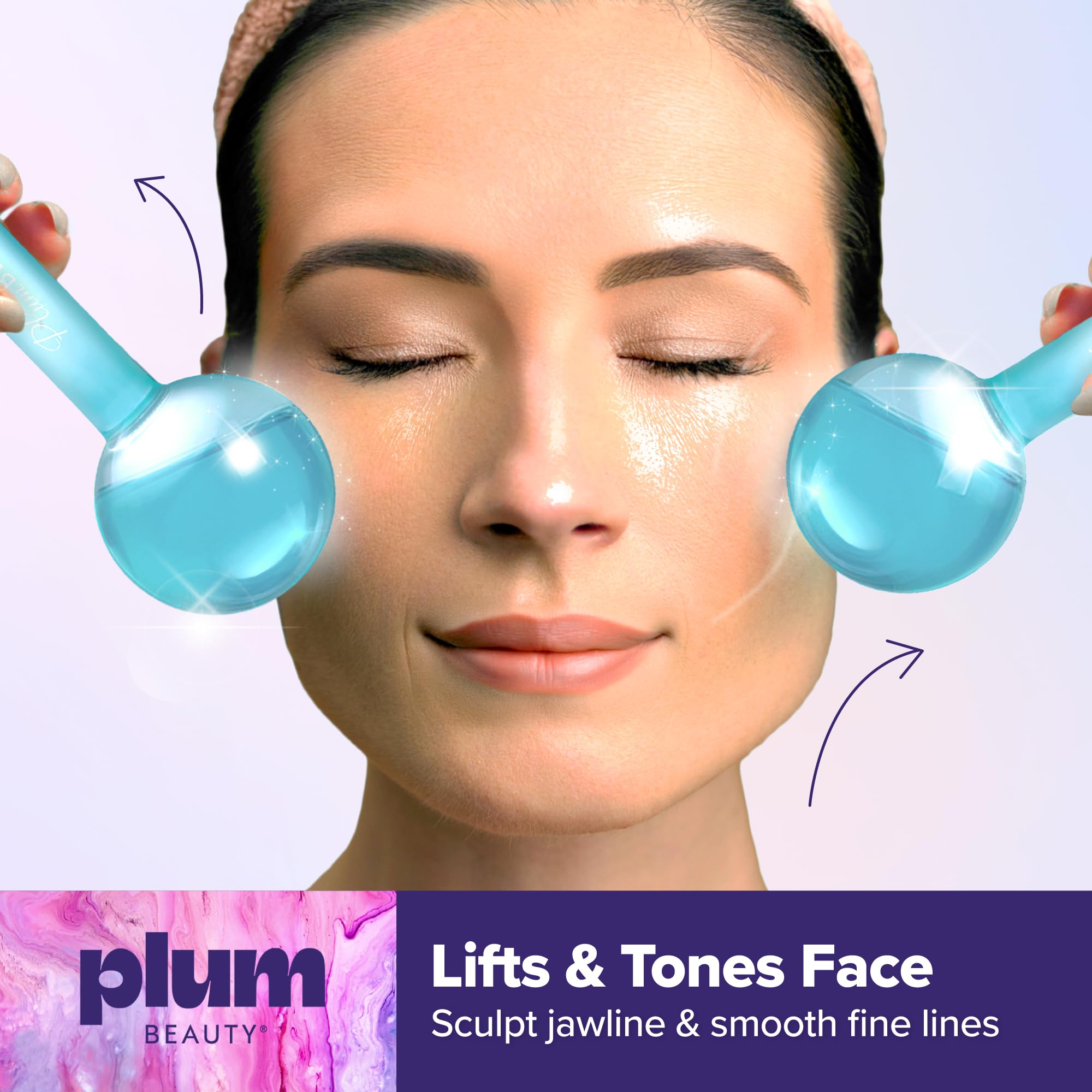 Plum Beauty spa-like facial treatment with ice globes