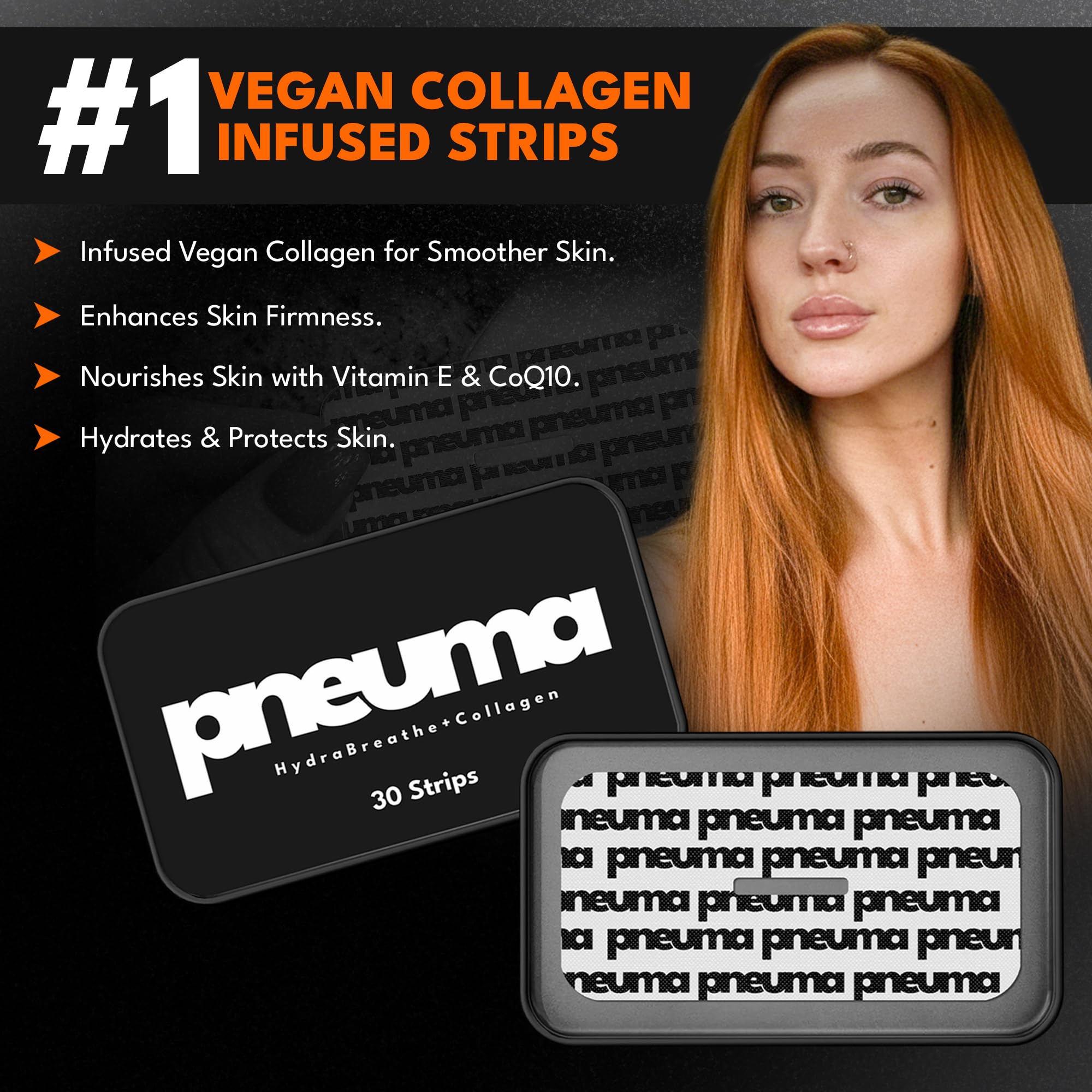 PNEUMA strips in a night routine hint at refreshed morning glow.