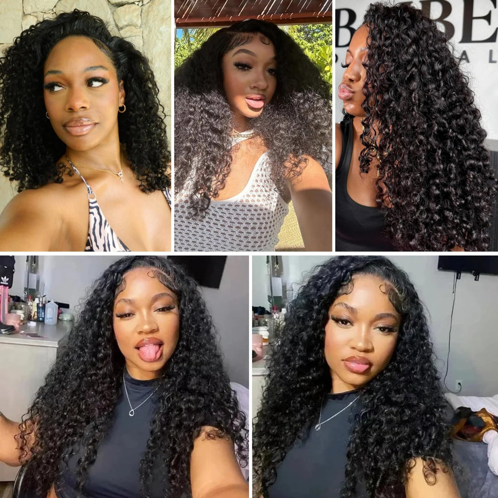 PNKHB Burmese curly bundles durable machine weft highlighting wear quality