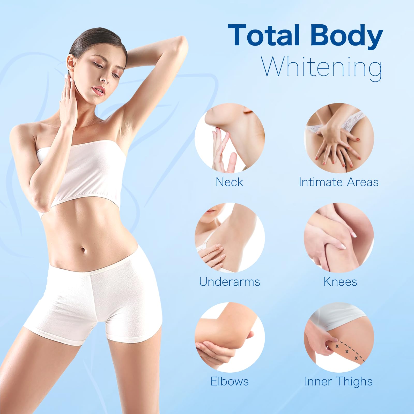 Pobemy bikini line focus emphasizes safe use on intimate areas.