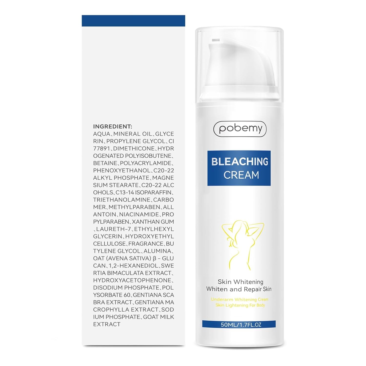 Pobemy skincare routine shot promotes daily care with vitamin C brightening.