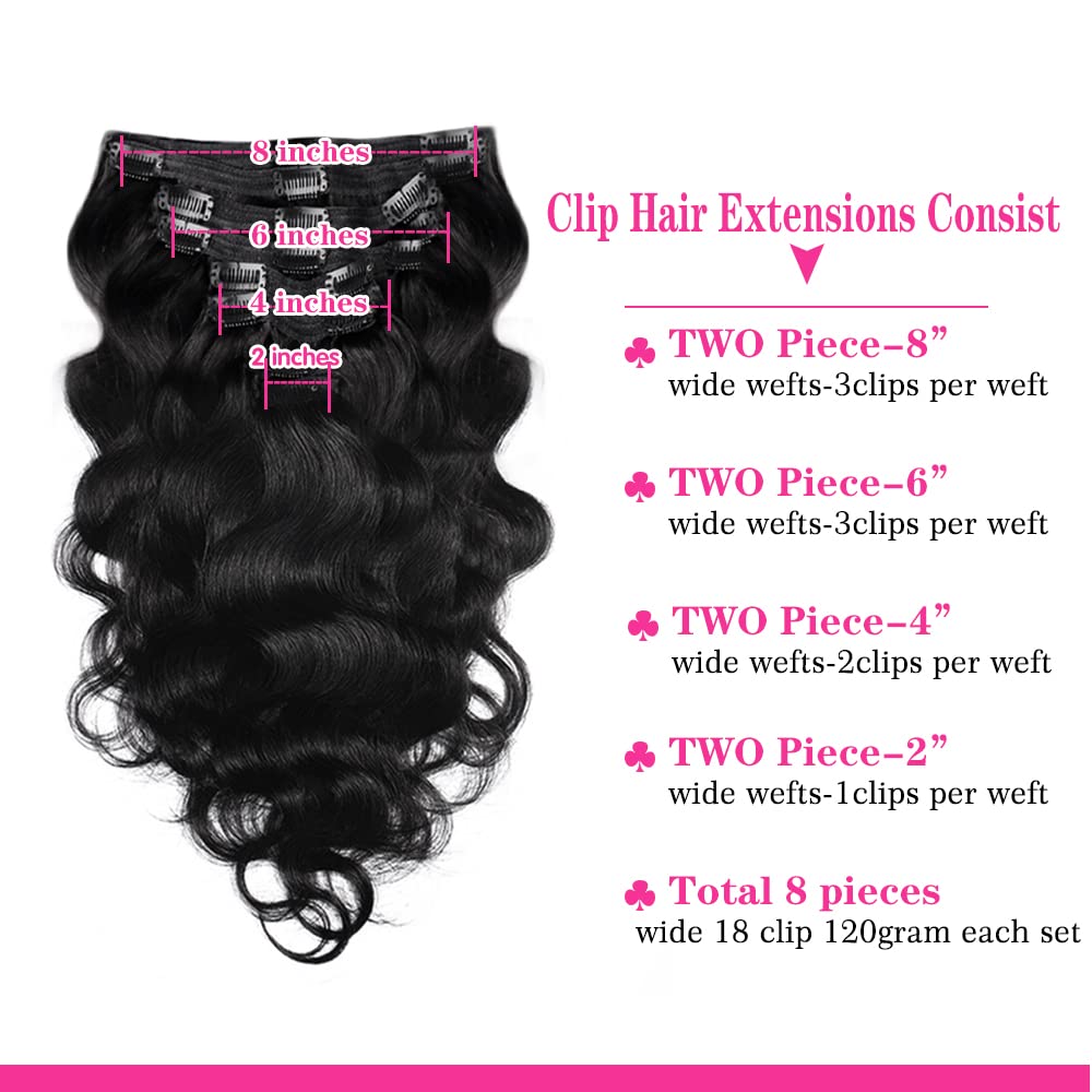 Pobokix body wave extensions in 14-inch natural black photographed on flowing tresses