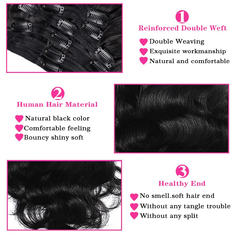 Pobokix body wave extensions invisible lace weft showing seamless natural look