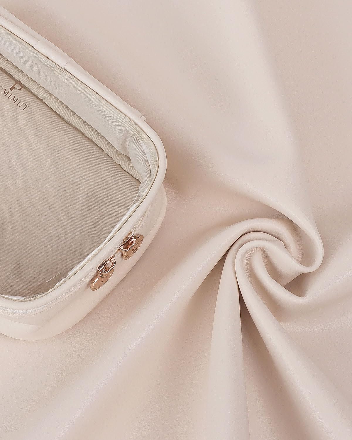 Pocmimut clear bag helps organize bathroom counter and travel kits neatly.