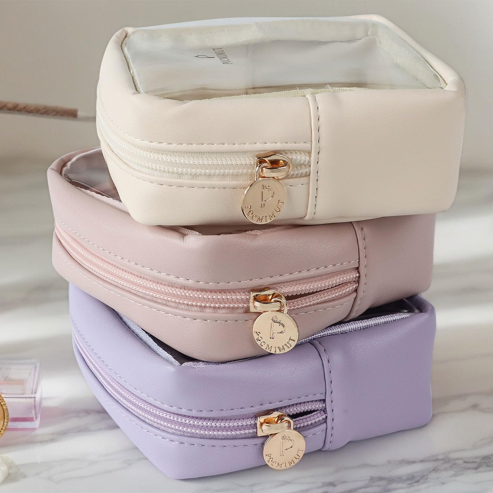 Pocmimut mini makeup bag daily commute use proves convenient everyday carry