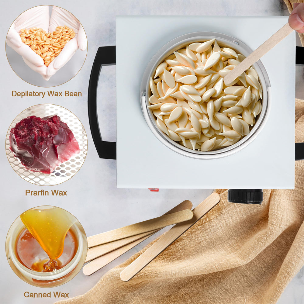 Podoy wax warmer heats wax quickly in 10-15 minutes