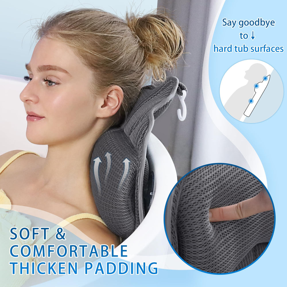 Poemland ergonomic back cushion promotes comfortable posture and relaxation.